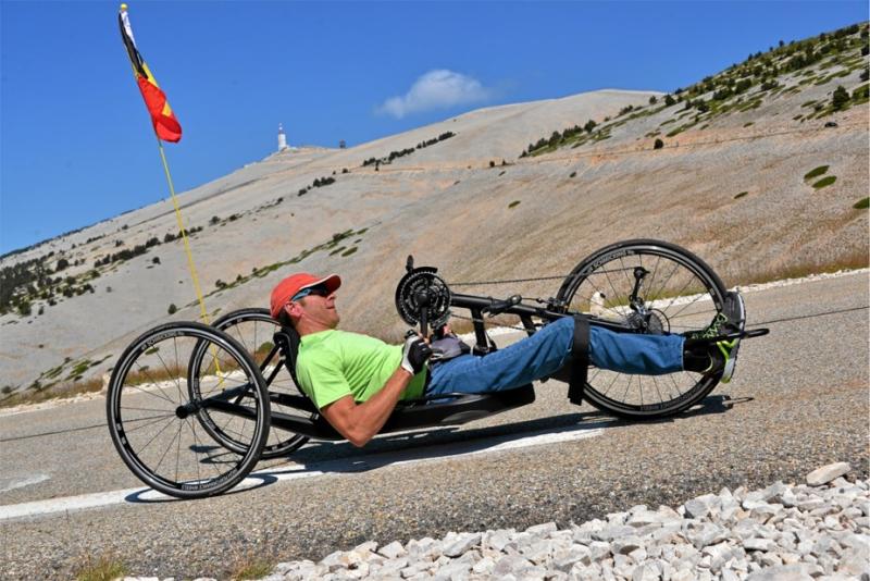 Parapléjico, sube el Mont Ventoux.